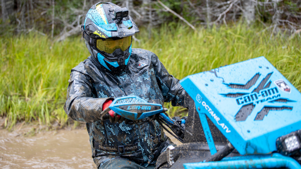atv riding on water goggles