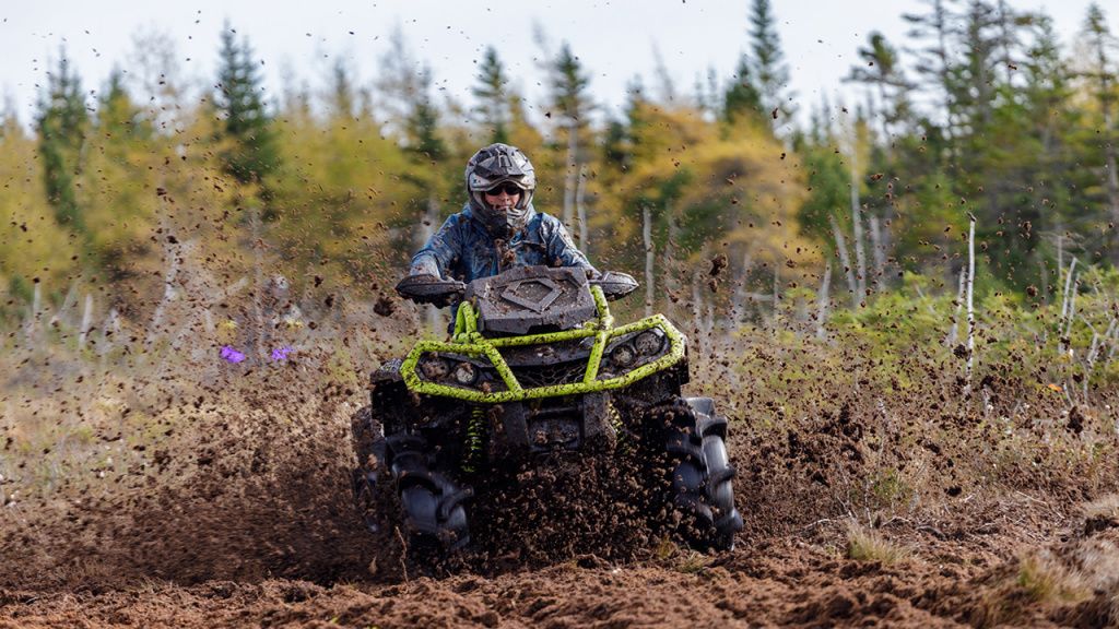 mud riding in muskeg