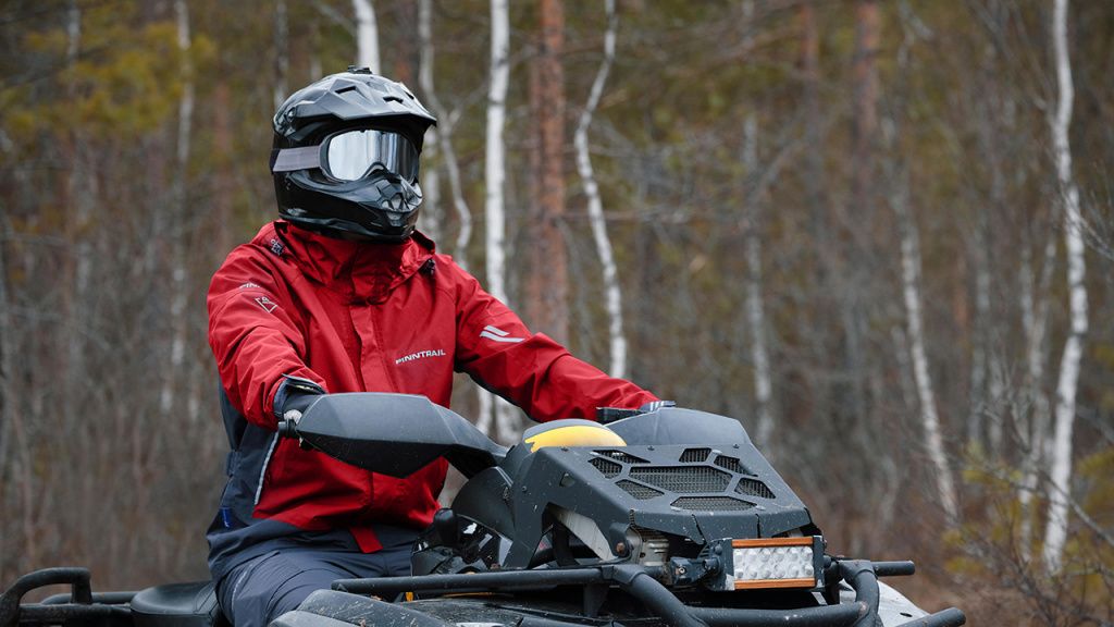 man on atv trail riding