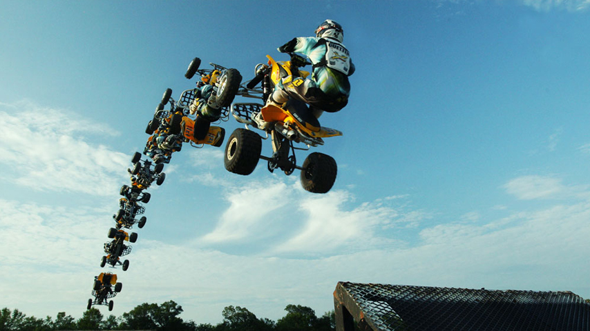world record atv jump on a ramp