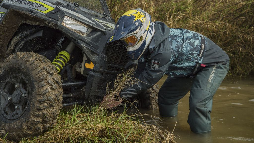 man with winch
