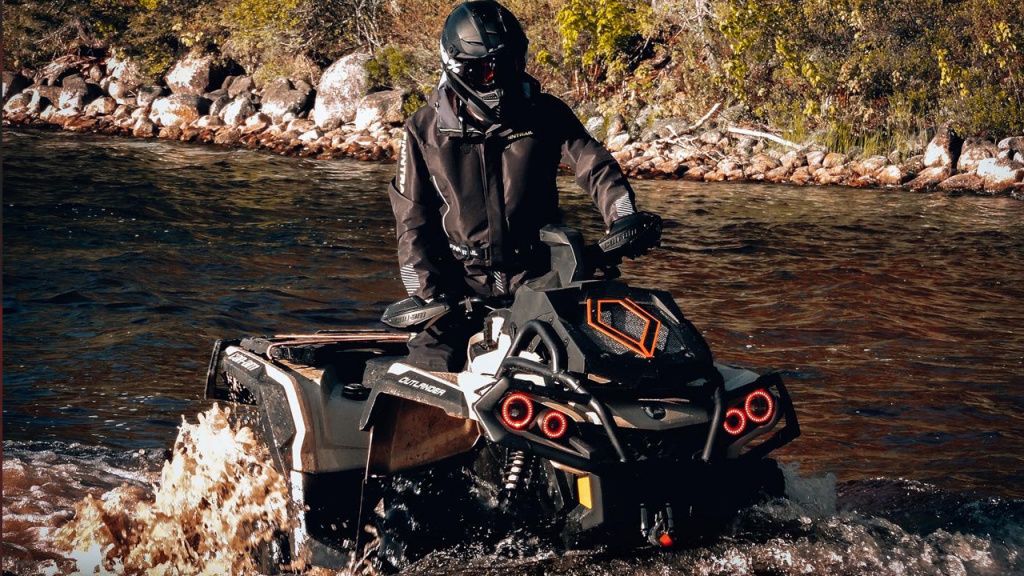 atv riding water