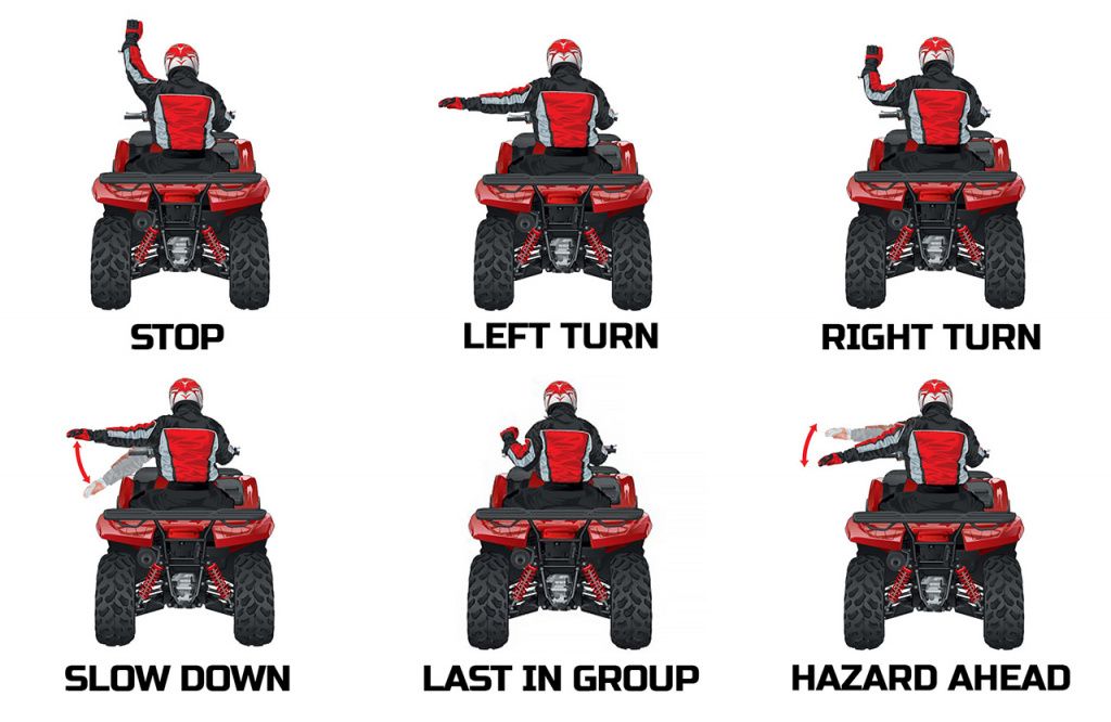 atv safety hand signals