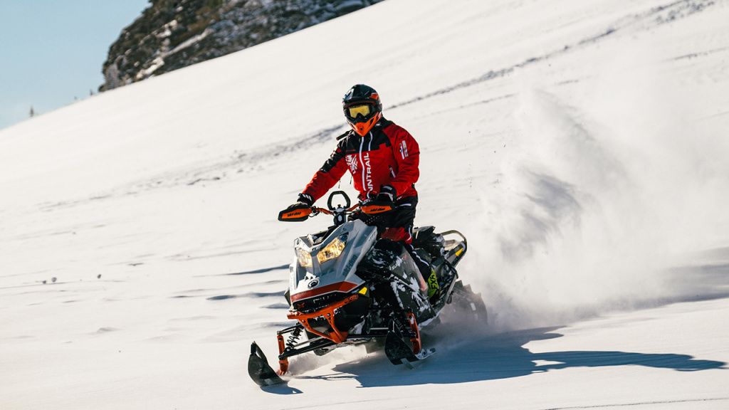 snowmobile riding