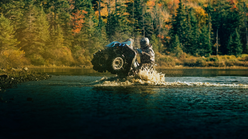 atv ride in water