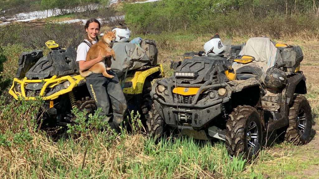 atv travel with dog