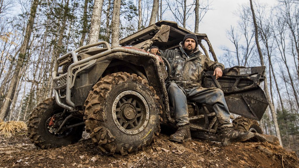 rider in woods