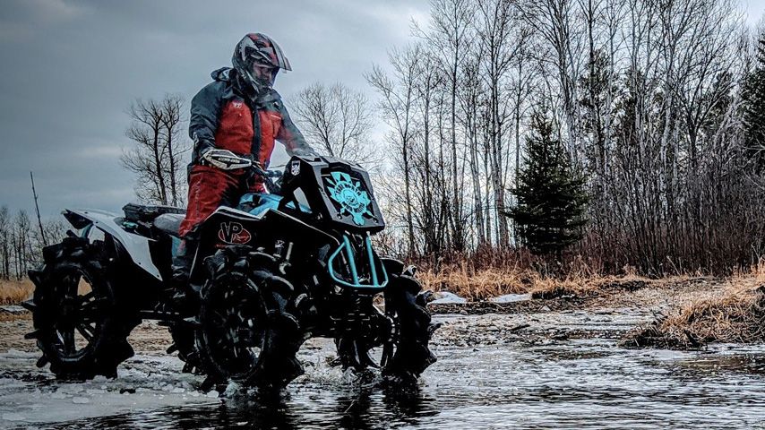 man atv riding