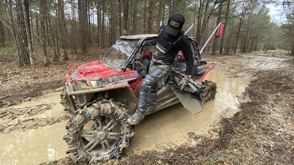 utv riding in mud park