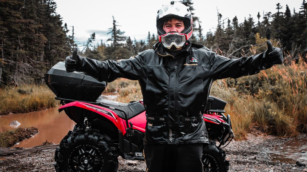 man in atv & utv riding gear