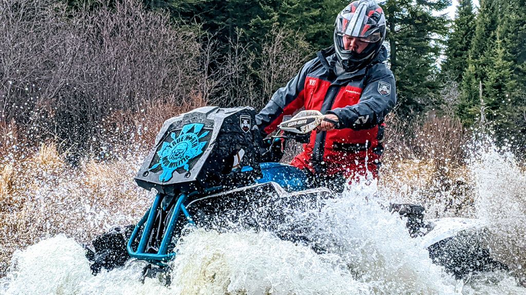 atv riding in water